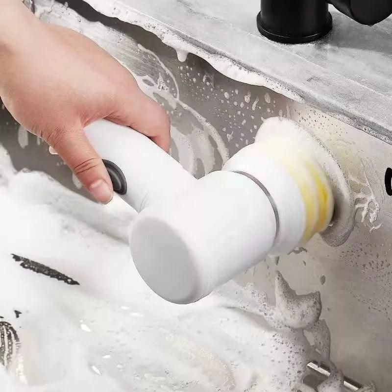 Escova Elétrica de Limpeza 5 em 1 Sem Fio Limpador Multiuso Pratico - Nuvendix
