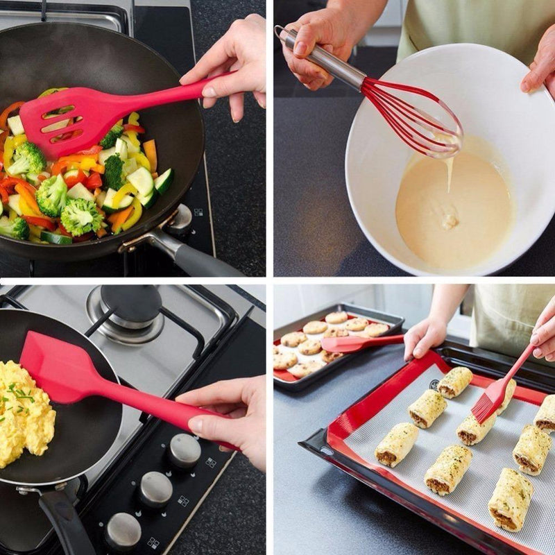Conjunto de Utensílios em Silicone - Nuvendix