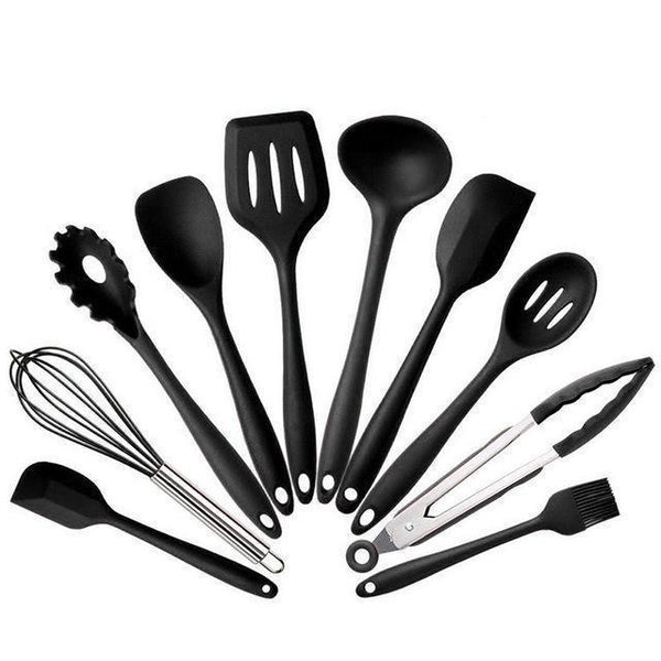Conjunto de Utensílios em Silicone - Nuvendix